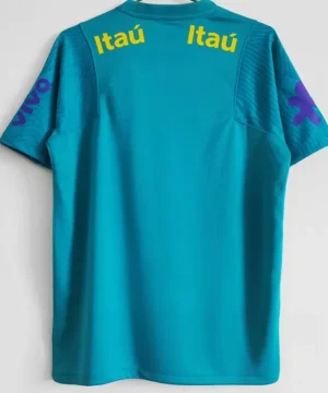 Camisetas de entrenamiento azules de Brasil 2021