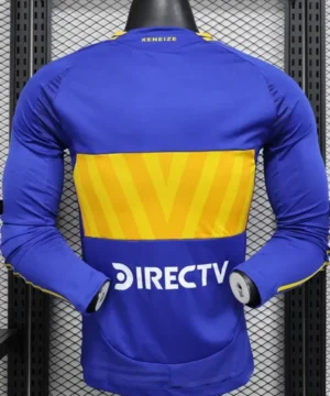 24-25 Camiseta de fútbol local de manga larga para jugador de Boca Juniors