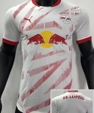 Camiseta de fútbol RB Leipzig Home Player Version 24-25: Kit de calidad premium para fanáticos